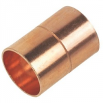 COPPER STRAIGHT COUPLING 22MM  ENDFEED