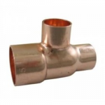 COPPER REDUCING TEE 28MM X 22  X 15 ENDFEED
