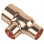 COPPER REDUCING TEE 28MM X 22  X 22 ENDFEED