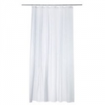 WHITE SHOWER CURTAIN 1800      X 2000MM