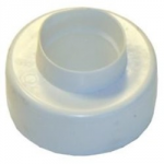 FLUSH PIPE CONNECTOR UNIVERSAL WHITE