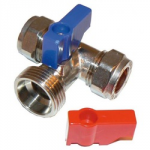 WASHING MACHINE TAP TEE 15MM X 15MM X 3/4