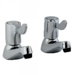 BASIN QUARTER TURN LEVER TAPS 1/2" CHROME PRO