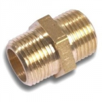 HEX NIPPLE BRASS 3/8" BSP