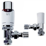 THERMOSTATIC RADIATOR VALVE & L/SHLD CHROME TOP TRV4 DRAYTON