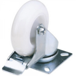 CASTOR POLYPROP SWIVEL PLATE C/W BRAKE 100MM V32V100POPP02