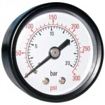 PRESSURE GAUGE 0 - 30 PSI      100MM DIA 3/8" BSP