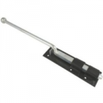 GARAGE DOOR BOLT MONKEY TAIL   BLK JAPP 24"