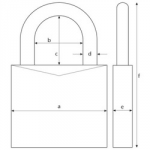 PADLOCK WEATHERPROOF          83WP/63 ABUS