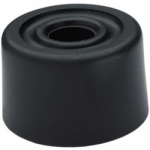 DOOR STOP ROUND BLACK 34MM PLASTIC 973