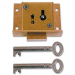 TILL LOCK 50MM BRASS