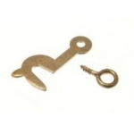 SIDE HOOK & EYE BRASS CATCH 25mm EB HE23L