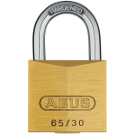 PADLOCK BRASS 30MM DOUBLE      BOLTED 65C ABUS