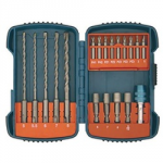 SDS PLUS DRILL & HAMMER BIT    SET 19 PIECE P66086 MAKITA