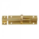 BARREL BOLT STRAIGHT BRASS 100MM