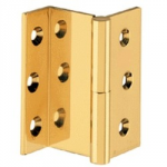 BUTT HINGE CRANKED BRASS       65MM
