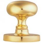 DOOR KNOB MORTICE MUSHROOM     52MM BRASS M35