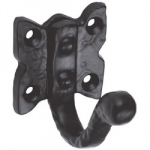 WARDROBE HOOK ANTIQUE BLACK    60MM LF5527