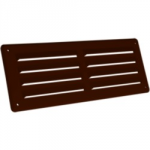 VENTILATOR LOUVRE PLATE PLASTIC BROWN 230 X 150MM