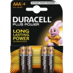 BATTERY AAA MN2400 DURACELL    PLUS POWER PACK OF 4