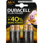BATTERY AA MN1500 DURACELL PLUS POWER PACK OF 4