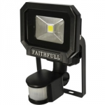 SECURITY LIGHT COB LED 10W PIR 240V FPPSLLEDPIR FAITHFULL
