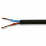 ELECTRIC CABLE 3182Y 2 CORE    BLACK PVC 1MM 100M ROL PER MTR