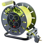 CABLE REEL OPEN 50M 13A 240V 4 SOCKET OLU50134SL-PX