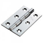 BUTT HINGE BRASS DOUBLE ST ST  WASHERED 100MMSC HDSSW5SC