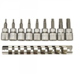 3/8 SQ DRIVE TORX SOCKET CLIP  RAIL SET TX10-50 M3813TX TENG