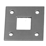 RECEIVER PLATE FOR SQUARE      BOLT BLACK