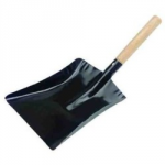 PAN SHOVEL WOOD HANDLE 9"