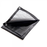 POLYETHYLENE TARPAULIN 5       X 4M HEAVY DUTY BLACK/SILVER