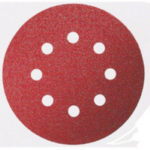 SANDING DISC 125MM 40 GRIT     VELCRO 8 HOLE PACK 5 BOSCH