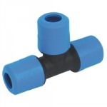 MDPE TEE 25MM UG202B SPEEDFIT BLUE