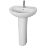 BASIN 1TH 550MM WHITE FRESSSH GEORGIA PLUS 352482WH