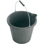 BUCKET RUBBER BLACK 3 GALLON
