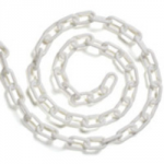 PLASTIC CHAIN WHITE 8MM (METRE)