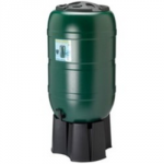 PLASTIC WATER BUTT 210LT C/W STAND