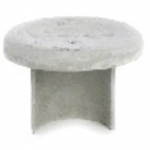 PROFILE 6 CEMENT FIBRE RIDGE FINIAL DISC TYPE