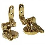 UNIVERSAL TOILET SEAT HINGE    SET PILLAR TYPE BRASS PA54P