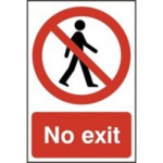 SIGN NO EXIT 200 X 300MM