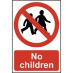 SIGN NO CHILDREN 200 X 300MM