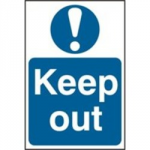 SIGN KEEP OUT 200 X 300MM