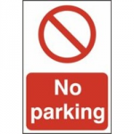 SIGN NO PARKING 600 X 400MM