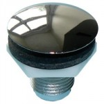 TAP HOLE STOPPER CHROME        PLASTIC