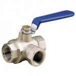 LEVER BALL VALVE 3 WAY 1/2 T PORT