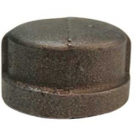 WI CAP BLACK 1" BSP