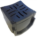 DRAIN CHANNEL JUNCTION / CORNER PIECE POLY GRID CD406