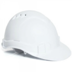 SAFETY HELMET WHITE FABRIC WEBBING BBVSH